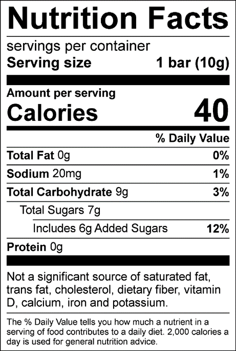 Mango Slice Fruit Nutrition Facts